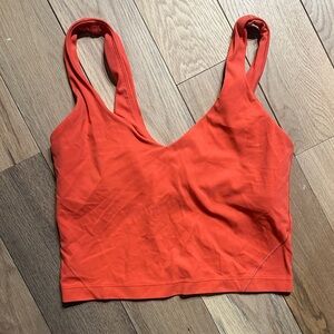 Lululemon Athletica Bright Orange Tank Top
